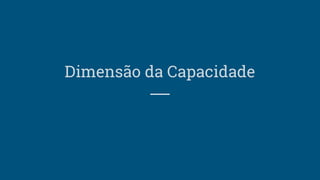 Dimensão da Capacidade
 