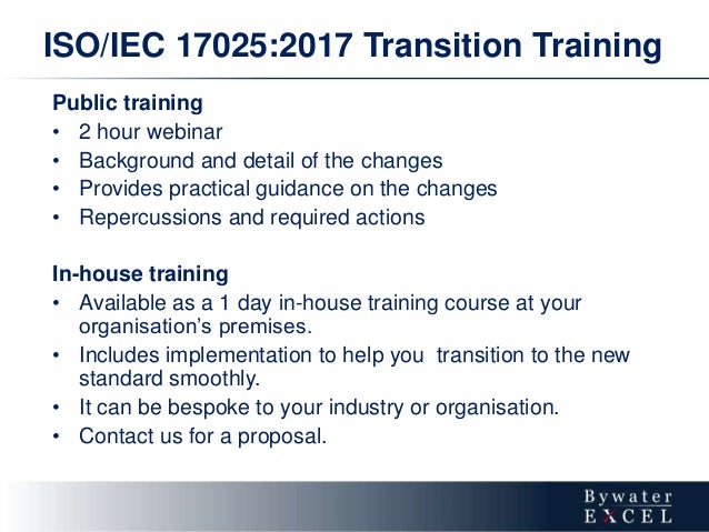 iso 17025 2017 changes