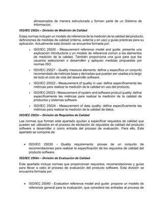 Estandar ISO/IEC 25000 | DOCX