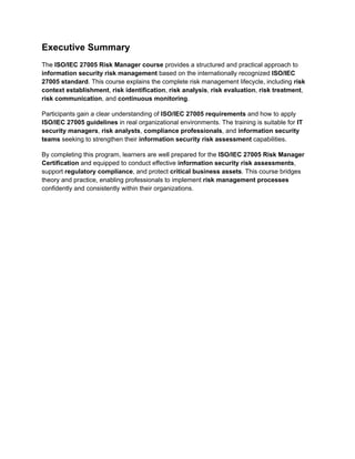 Complete Guide to ISO/IEC 27005 Information Security Risk Management | PDF