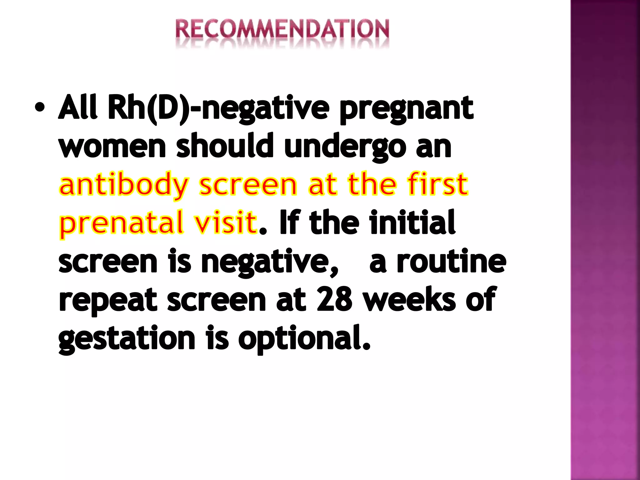 Hemolytic Disease of the newborn ( RH Isoimmunization ) PPT