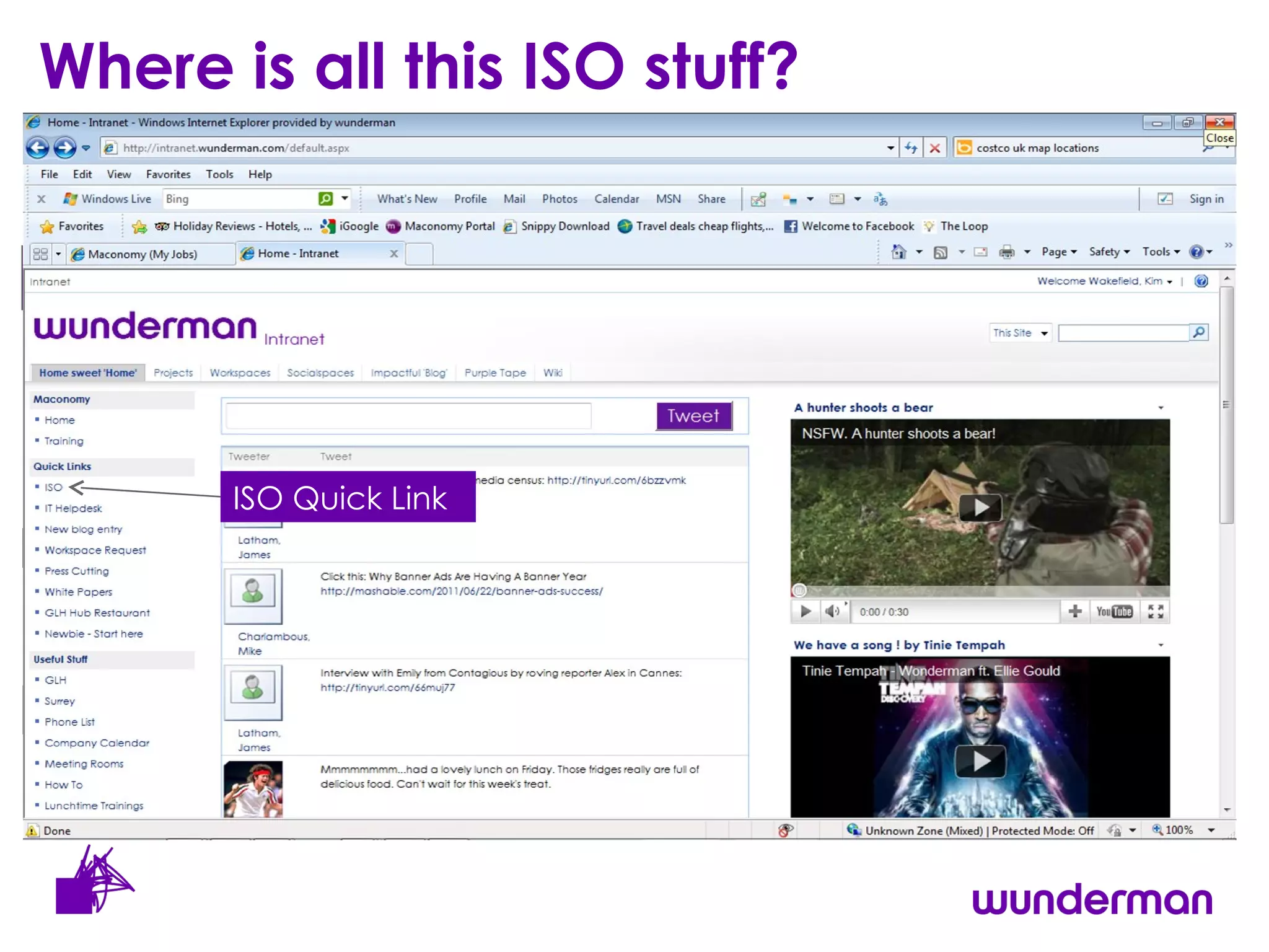 Where is all this ISO stuff? Briefs & Forms HR Processes Finance Job Descriptions Company Policies ISO Quick Link 