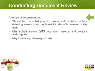 Contract review procedureManaging an Audit Program