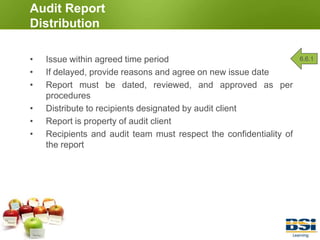 Audit Activities(Continued)