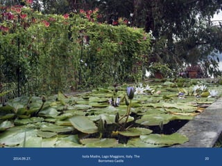2014.09.27. 
Isola Madre, Lago Maggiore, Italy. The 
Borromeo Castle 
20 
 