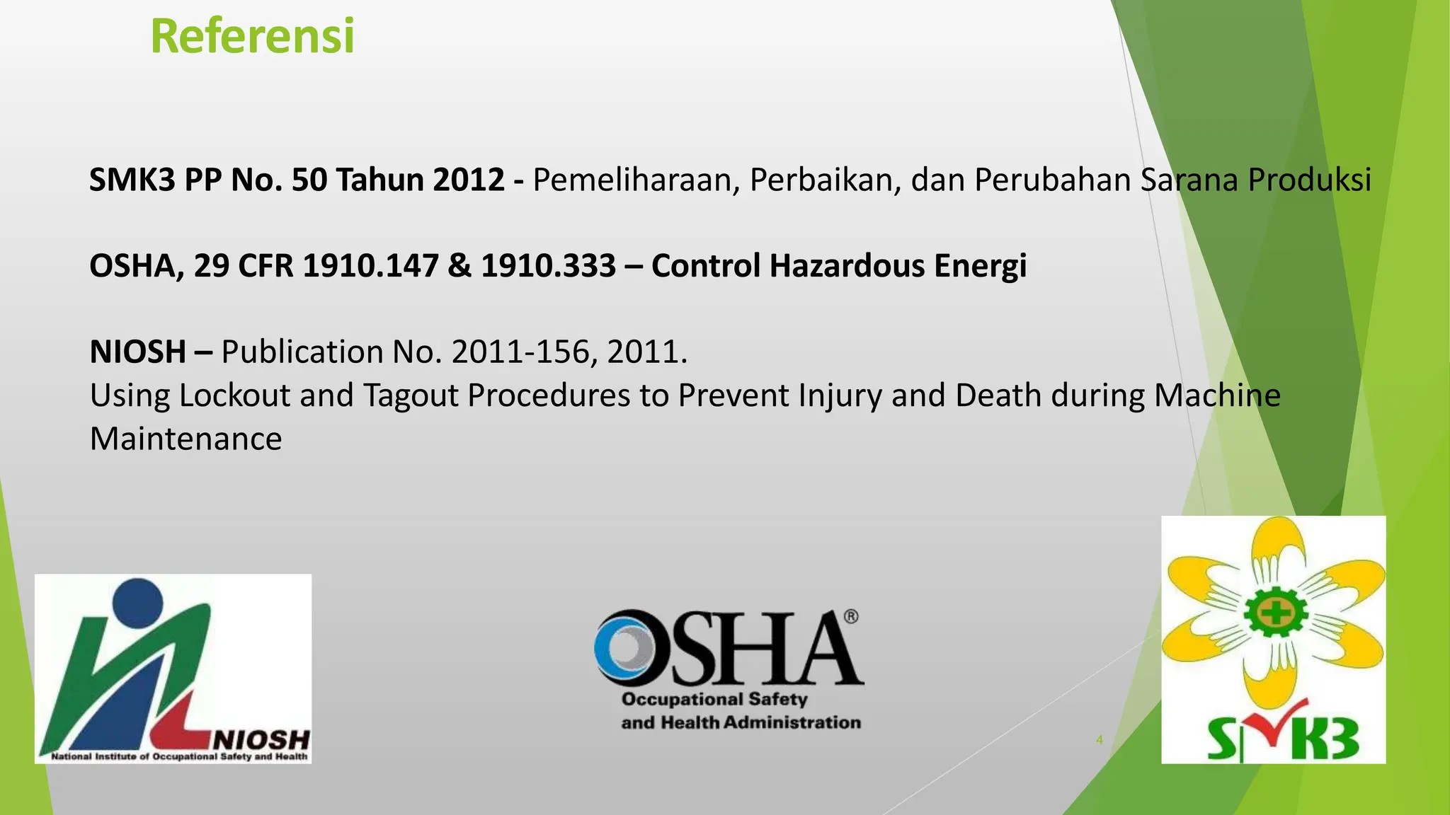 Isolasi Energi Lock Out Tag Out Safety Process | PPTX