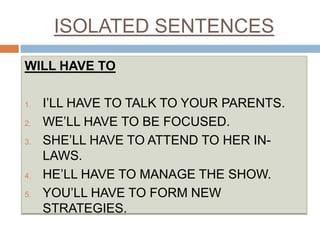 Isolate Language Example Isolated sentences | PPSX