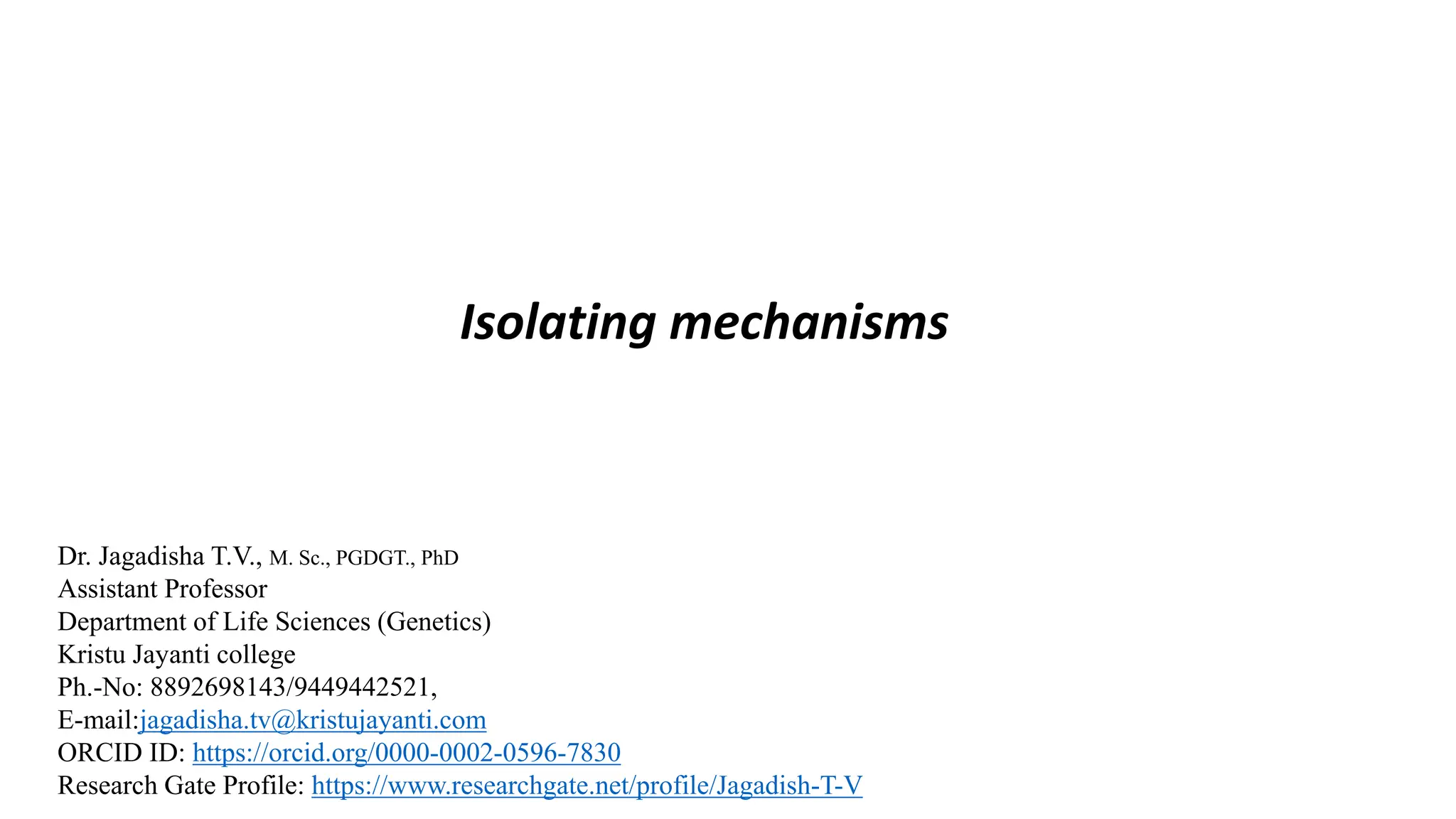 Isolating mechanism.pptx