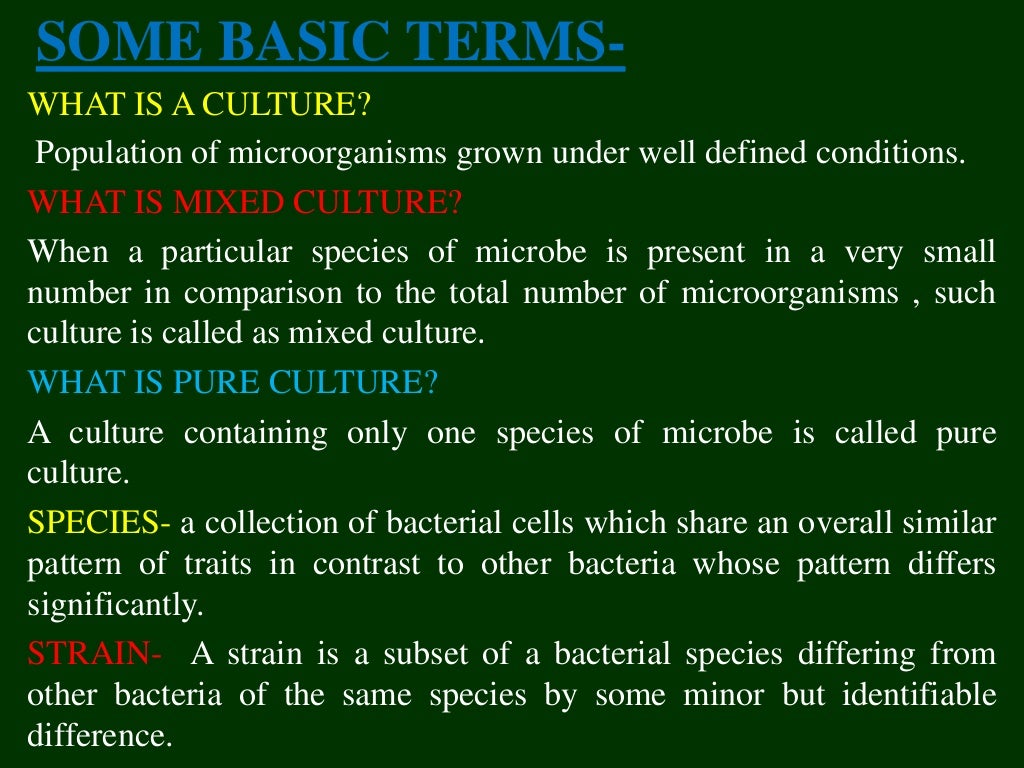 Isolation and characterization of microbes