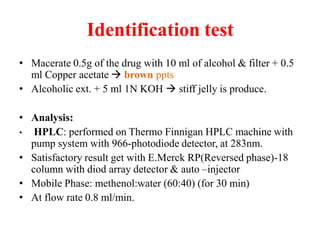 Isolation and identification of the phytoconstituents | PPTX