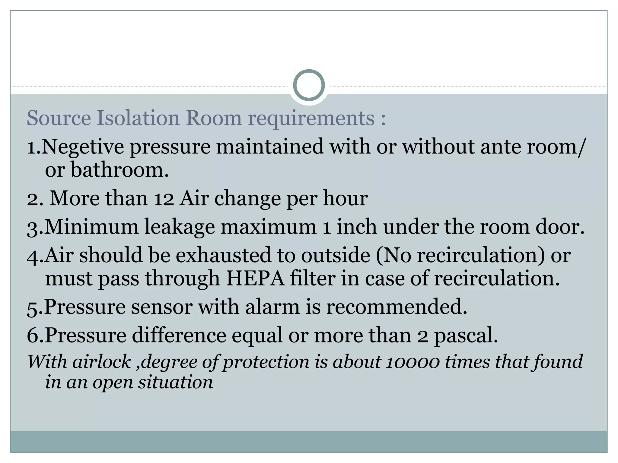 Isolation facility in Hospital | PPT