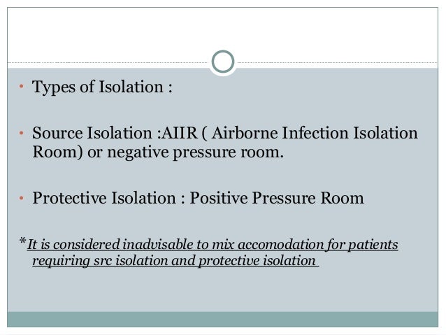 Isolation Facility In Hospital