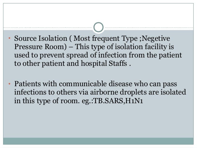 Isolation Facility In Hospital