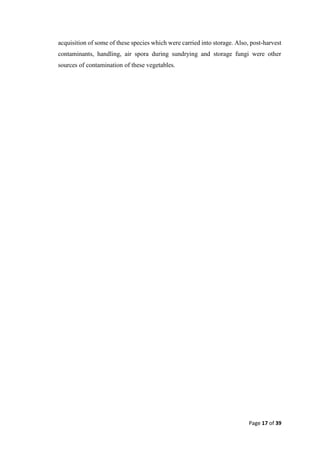 Isolation, identification and characterization of fungi from stored ...