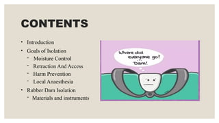 Isolation in dentistry seminar 8.pptx 123456 | PPTX