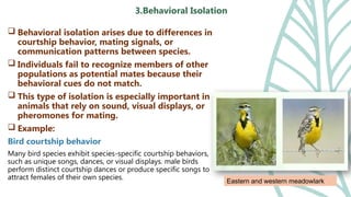 Isolation mechanism: Types of isolation - Geographical and reproductive ...