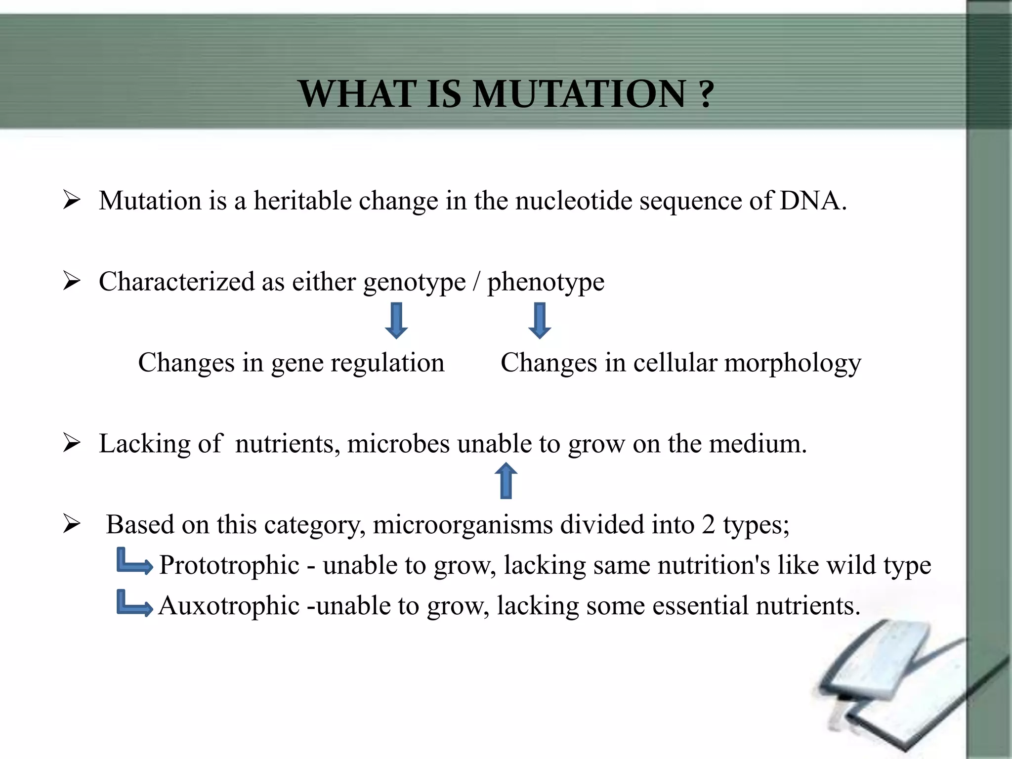 Isolation of antibiotic resistance mutant by replica plating | PPTX