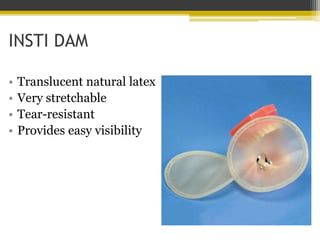 HANDI DAM
• Built in frame and rod
for insertion to keep
the dam open.
• A plastic tube is
inserted in prepared
holes in R...