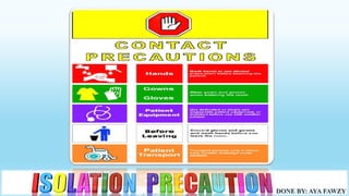 Iso Precaution Example Isolation precaution | PDF