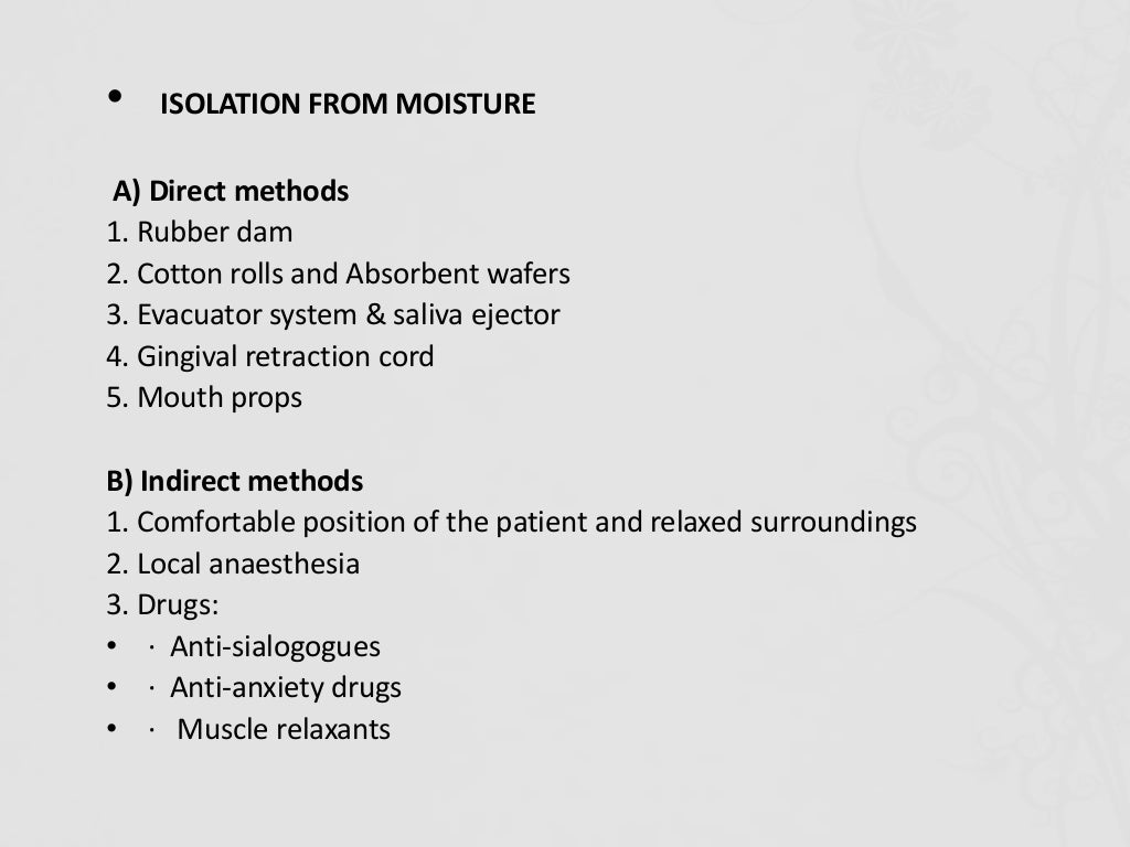 Isolation in Dentistry