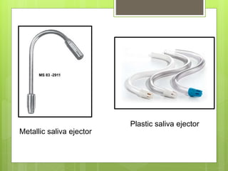 Metallic saliva ejector
Plastic saliva ejector
 