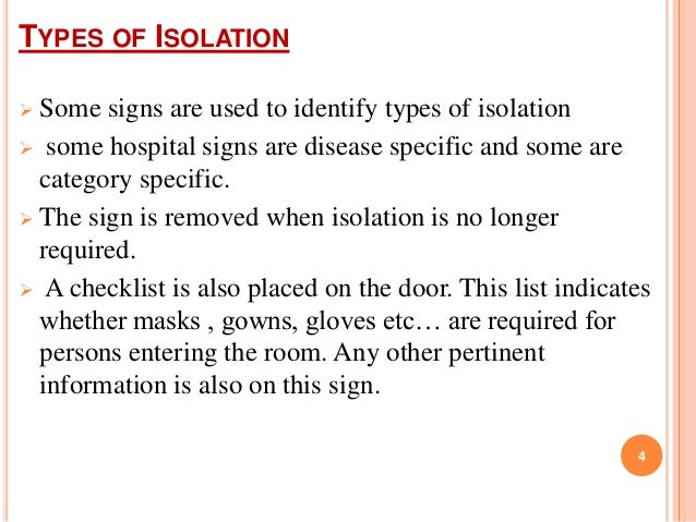 Types Of Isolation In Hospitals – GGWE