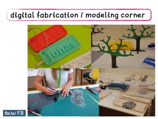digital fabrication / modeling corner
 