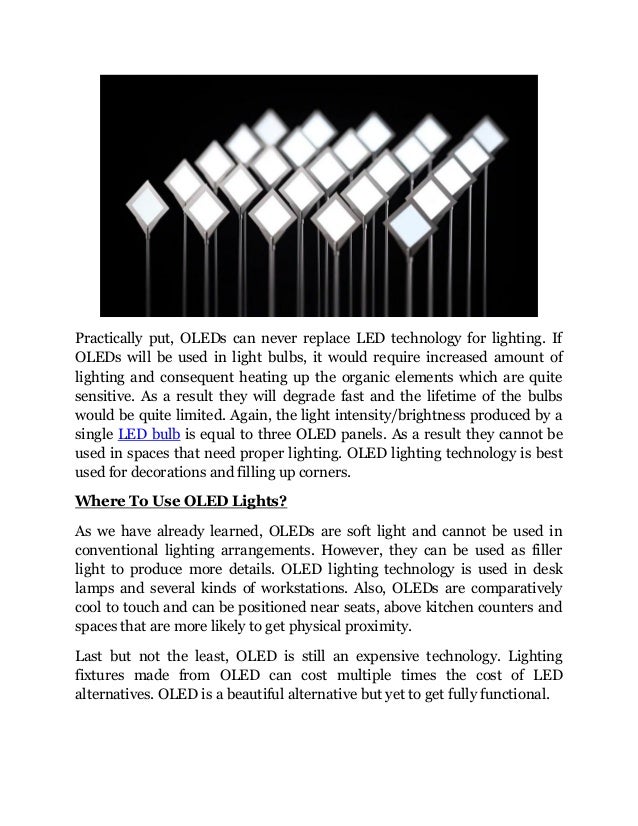 Is Oled Lighting Better than Led
