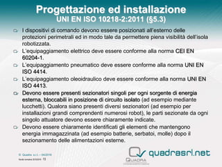 Requisiti di sicurezza delle Isole robotizzate (La norma UNI EN ISO ...