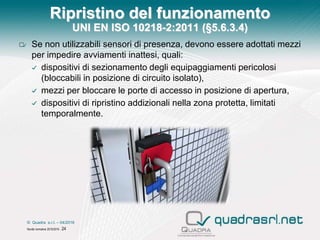 Requisiti di sicurezza delle Isole robotizzate (La norma UNI EN ISO ...