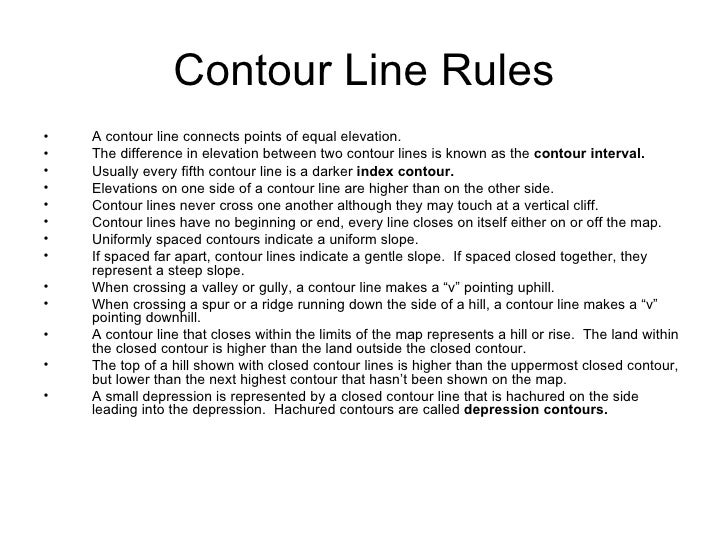 Contour Line Drawing Worksheet : Isolines and contour lines