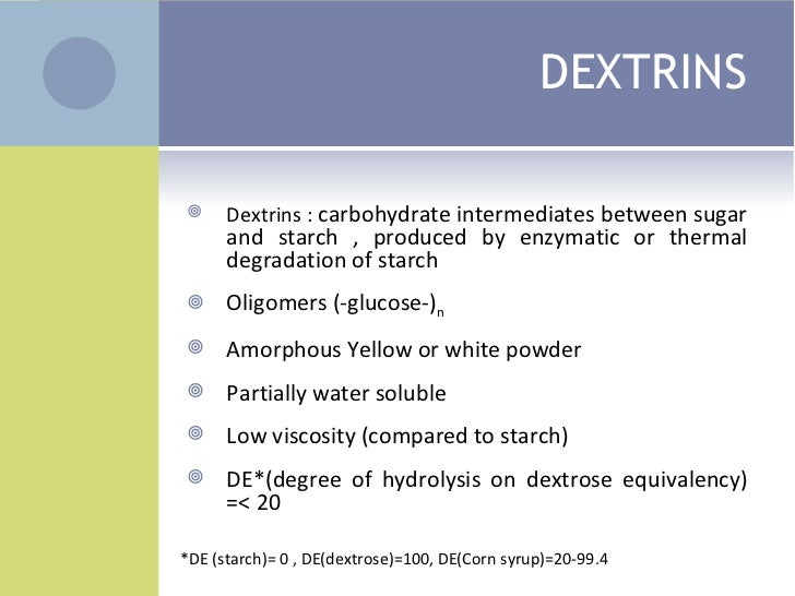 Isomerization And Dextrinization S