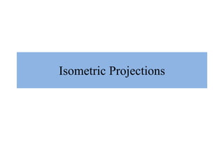 Isometric Projections
 
