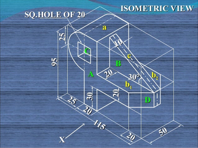 Isometric projections for engineering students