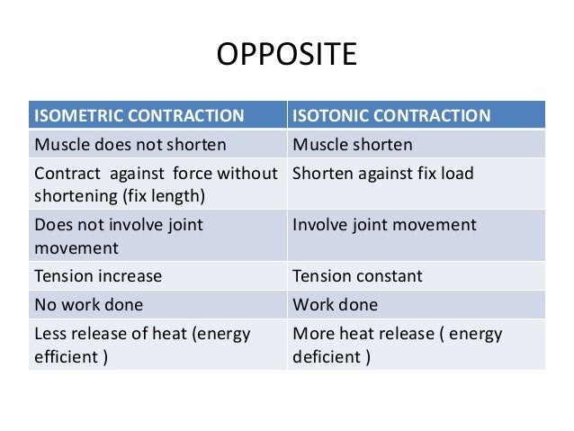 isometric contraction isometric contraction