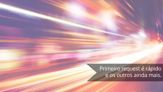Primeiro request é rápido
e os outros ainda mais.
 