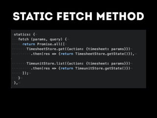 Static Fetch Method
 
