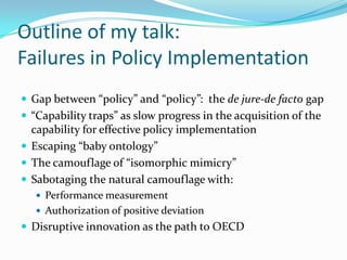 Policy Implementation Deviation Isomorphic mimicry can camouflage be sabotaged | PDF
