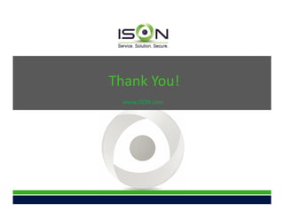 Thank You!
 www.ISON.com
 