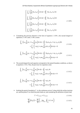 Isoparametric bilinear quadrilateral element | PDF