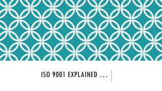 ISO 9001 EXPLAINED …
 