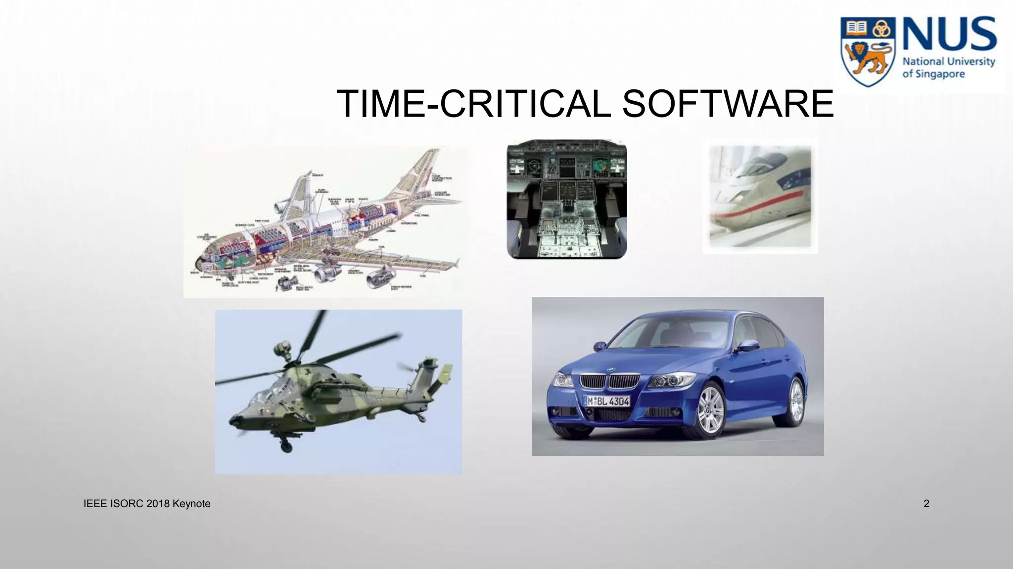 TIME-CRITICAL SOFTWARE
IEEE ISORC 2018 Keynote 2
 