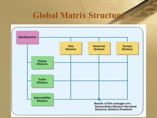 Global Matrix Structure
 