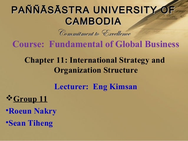 Essay on international business structure and strategy