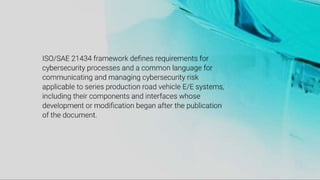 ISO Automotive,SAE 21434 Training, Road Vehicles Cybersecurity ...