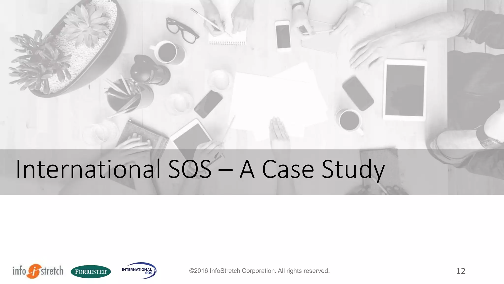 Where to use IT?
› Governance
› Security and industry compliance
› Access to systems of record
› Create and/or maintain systems of engagement
12© 2016 Forrester Research, Inc. Reproduction Prohibited
 