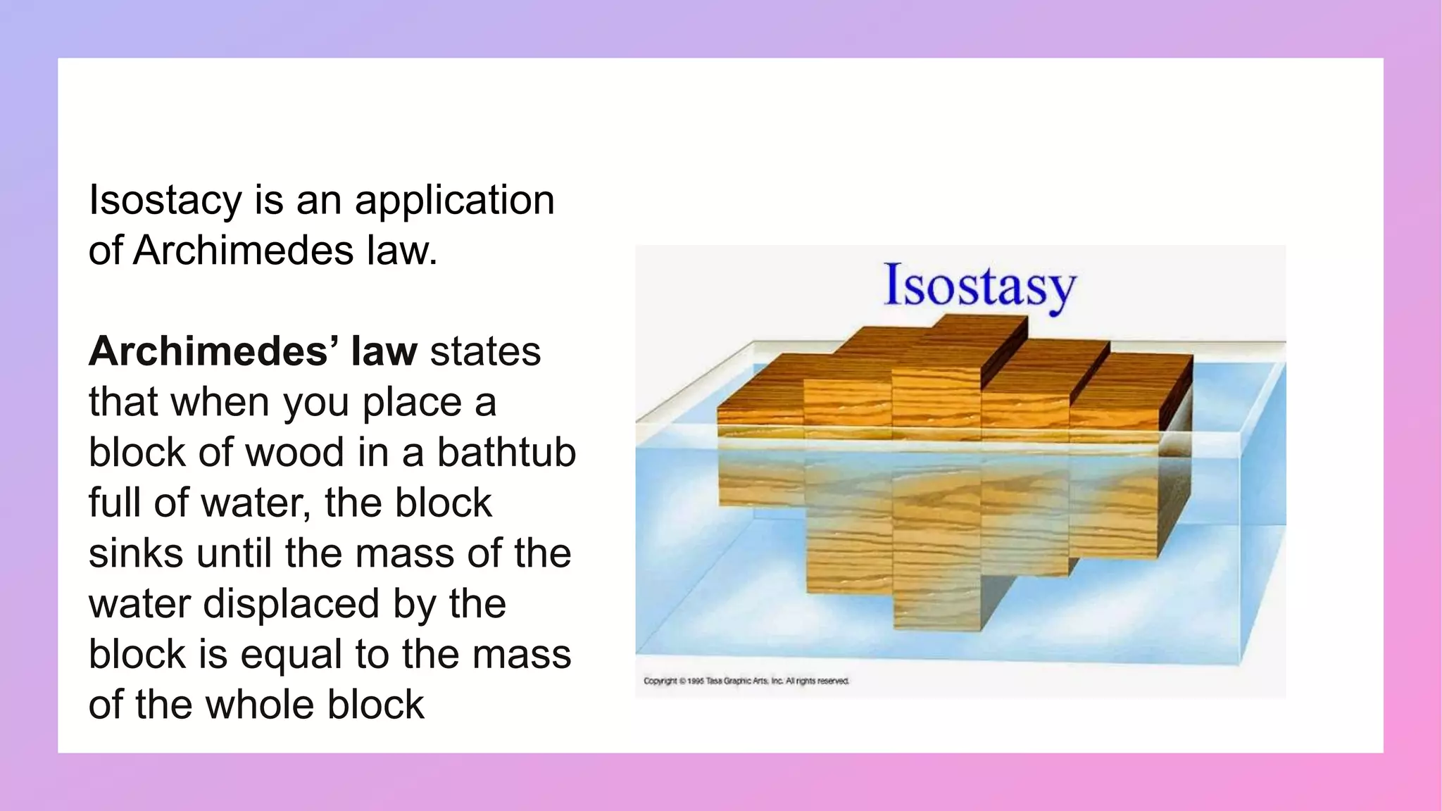 Isostacy