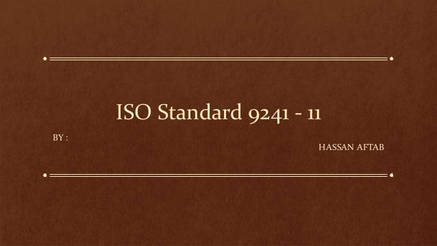 Iso 9241 Arbeitsaufgaben | Ergonomie/Usability – JIWIUU