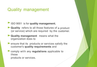 iso standards and significance of iso 9000 | PPTX