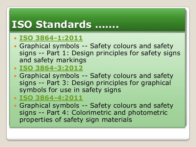 Iso standards on fire safety